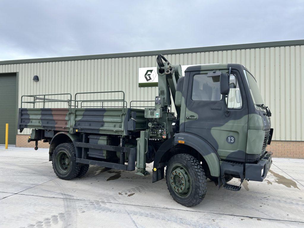 Mercedes 1017 4x4 Cargo Truck With Crane - Govsales of mod surplus ex army trucks, ex army land rovers and other military vehicles for sale